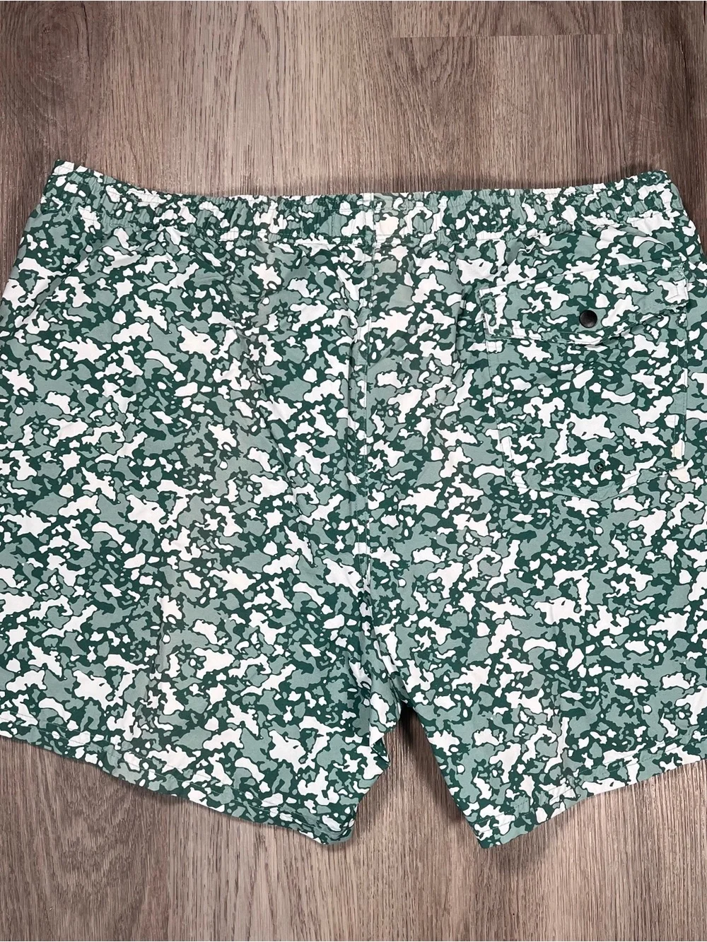 Local Boy Outfitters Camo Swim Trunks Shorts Mens XXL Green‎ Quick Dry 5.5”
